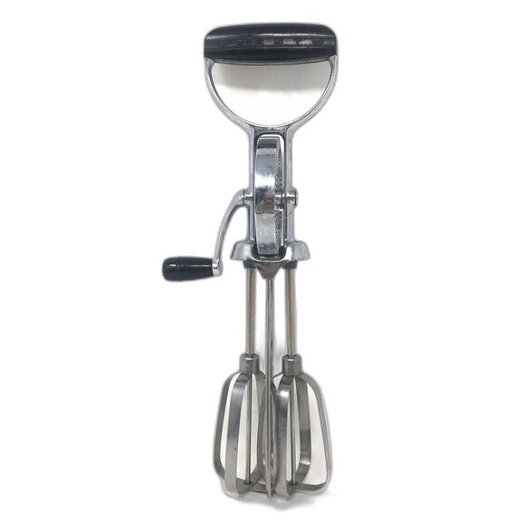 Vintage ECKO Best Hand Mixer Manual Stainless Crank Operated Egg Beater USA - Picture 1 of 12
